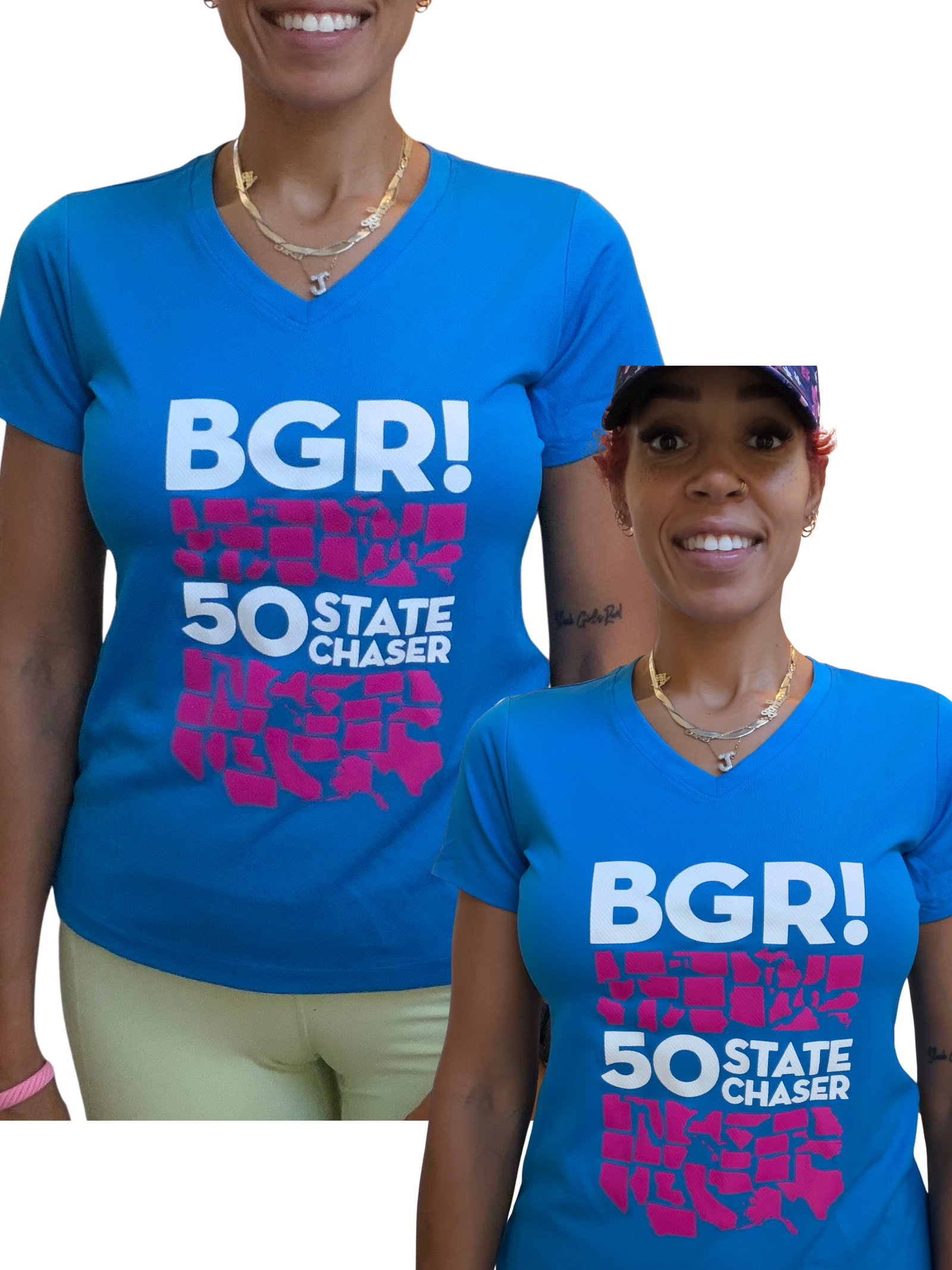 Blue 50 State Chaser Tshirt