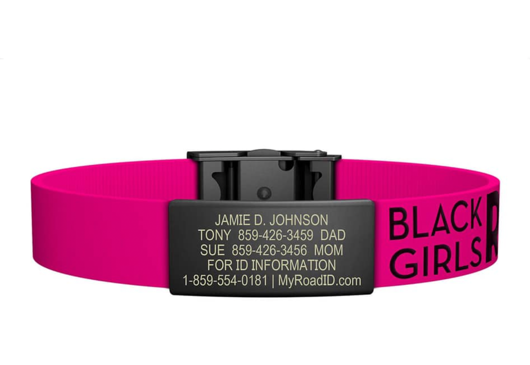 Black Girls RUN! Road iD Band